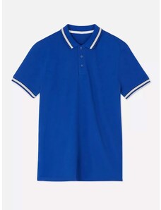 Gabbiano Μπλε πικέ polo μπλουζάκι