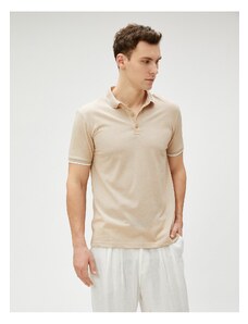 Koton Polo T-shirt - Εκρού - Regular fit