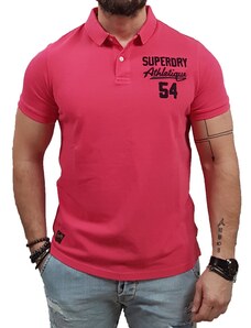 Superdry - M1110349A FA9 - Vintage Superstate Polo - Raspberry Pink - Μπλούζα Μακό