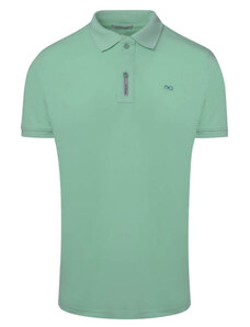 Prince Oliver Brand New Polo Double Pique Πράσινο Ανοιχτό 100% Cotton (Regular Fit)