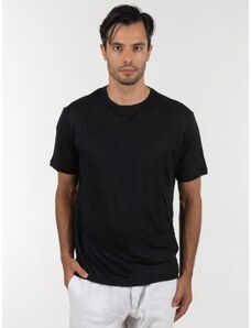 GABBA T-shirt λινό Duke SS Tee P6026 Μαύρο