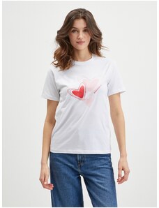 Λευκό Γυναικείο T-Shirt Converse - Γυναικεία