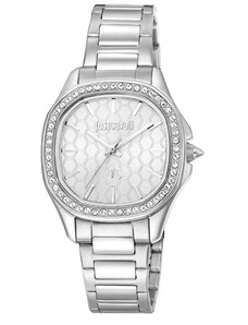 JUST CAVALLI Quadro - JC1L263M0045, Silver case with Stainless Steel Bracelet