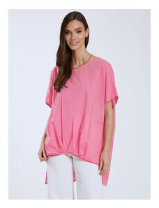 Celestino Oversized μπλούζα με διάτρητες λεπτομέρειες ροζ για Γυναίκα
