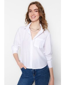 Trendyol Shirt - Εκρού - Regular fit