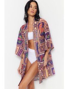 Trendyol Kimono &; Caftan - Πολύχρωμο - Χαλαρή εφαρμογή