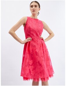 Orsay Σκούρο ροζ γυναικείο φόρεμα με διακοσμητική λεπτομέρεια - Γυναικεία