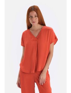 Dagi T-Shirt - Πορτοκαλί - Κανονική εφαρμογή