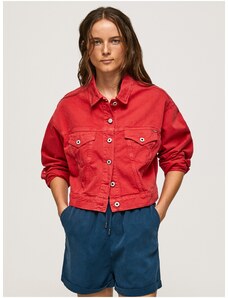 Κόκκινο Τζιν Μπουφάν Pepe Jeans - Γυναικεία