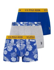 U.S. Polo ASSN. Ανδρικό Boxer Stretch Cotton Leaves - Τριπλό Πακέτο