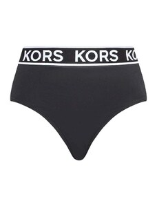 MICHAEL KORS Bikini Bottom Logo Elastic High Waist Bottom MM2M512 001 black