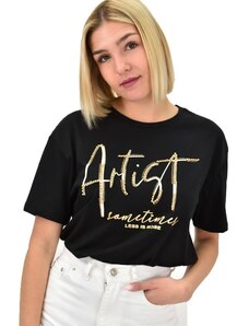 Potre Γυναικείο T-shirt με στρας Artist