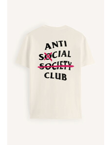 UnitedKind Social Social Club, T-Shirt σε εκρού χρώμα