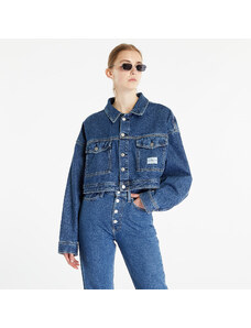 Γυναικεία denim jacket Calvin Klein Jeans Boxy Cropped Denim Jacket Blue