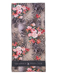 Greenwich Polo Club Πετσέτα Θαλάσσης Leopard Flowers 80x170εκ