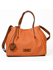Τσάντα χειρός Mia Joy σε πορτοκαλί χρώμα CDH4C75 - 28211-32