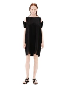 Φορέματα Γυναικεία Ioanna Kourbela Μαύρο "Solid Sand" Midi Dress