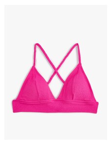Koton Bikini Top - Ροζ - Απλό
