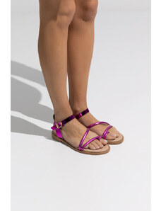 LOVEFASHIONPOINT Sandals Soft Γυναικεία Φούξια Καθρέφτης
