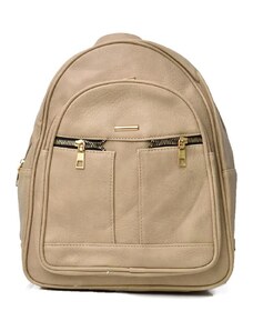 Potre Γυναικεία τσάντα backpack με χρυσά φερμουάρ