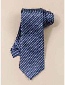 ΟΕΜ Πολυτελής ανδρική γραβάτα μπλε σκούρο ριγέ