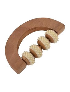 Aria Trade Ξύλινο Εργαλείο Μασάζ σε φυσικό χρώμα ξύλου, 15.7x9x3.5 cm, Massage roller