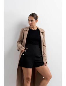 CLP Buttoned Shorts - Μαύρο, S