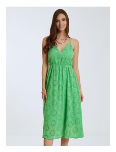 Celestino Κεντητό διάτρητο φόρεμα πρασινο για Γυναίκα