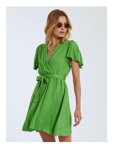 Celestino Κρουαζέ φόρεμα με βολάν στα μανίκια πρασινο ανοιχτο για Γυναίκα