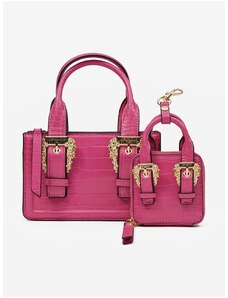 Σκούρα ροζ γυναικεία τσάντα με Versace Jeans Couture - Ladies