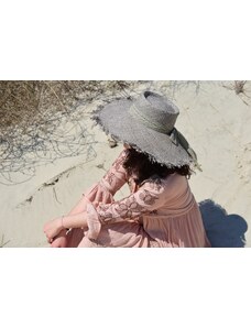 Ψάθινο Καπέλο Άννα (Grey)
