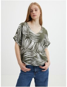 Χακί μπλούζα με σχέδια ONLY Augustina - Γυναικεία