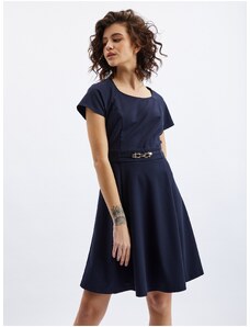 Orsay Σκούρο μπλε γυναικείο φόρεμα με ζώνη - Γυναικεία