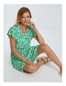 Celestino Mini φόρεμα με βαμβάκι πρασινο ανοιχτο για Γυναίκα