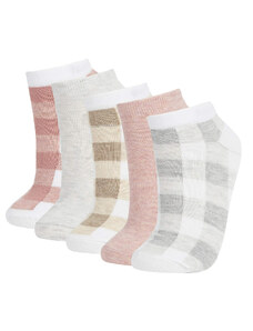 DEFACTO Γυναικείες Βαμβακερές Κοντές Κάλτσες 5 Pack