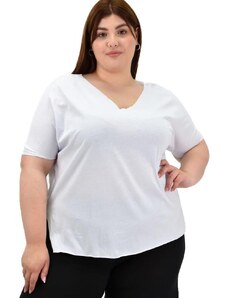 Potre Γυναικεία μπλούζα μονόχρωμο plus size