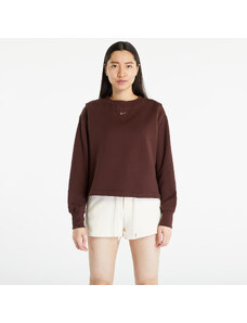 Γυναικεία φούτερ Nike Sportswear Modern Fleece Women's Oversized French Terry Crewneck Sweatshirt Earth/ Plum Eclipse