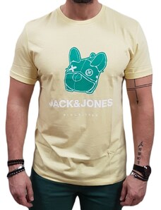 Jack&Jones - 12238121 - Jor Crew TEE SS Neck FST - French Vanilla - T-shirt