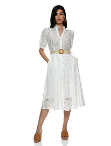 RichgirlBoudoir Λευκό Κιπούρ φορεμα