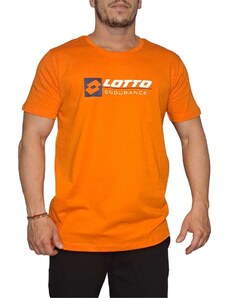Ανδρικό t-shirt LOTTO σε πορτοκαλί χρώμα - Large