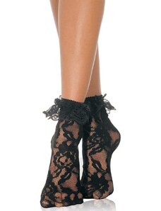 Leg Avenue Κάλτσες δαντέλα σε μαύρο χρώμα - LG3030-Black