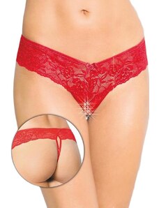 Γυναικείο εσώρουχο - Softland Lace Open Red Panties Κόκκινο SFL2440-R
