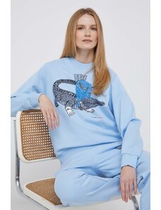 Βαμβακερή μπλούζα Lacoste x Netflix γυναικεία F30