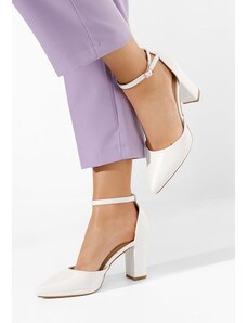Zapatos Γόβες με χοντρό τακούνι Asteria λευκά