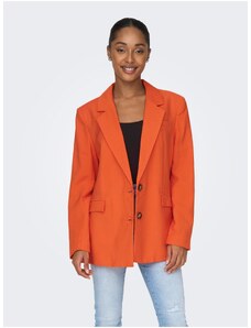 Πορτοκαλί γυναικείο μπουφάν ONLY Aris - Γυναικεία