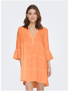 Orange Ladies Minidress ONLY Thyra - Γυναικεία