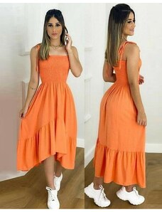 Creative Φόρεμα - κώδ. 90522 - 2 - πορτοκαλί