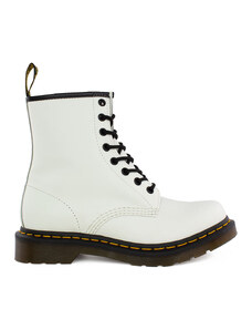 DR. MARTENS 1460 SMOOTH LEATHER LACE UP BOOTS - ΛΕΥΚΟ