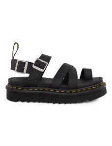 DR. MARTENS AVRY HYDRO LEATHER STRAP SANDALS - ΜΑΥΡΟ