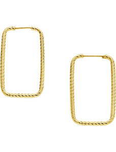 Breeze Jewellery BREEZE Σκουλαρίκια από Aνοξείδωτο ατσάλι Gold 212001.1